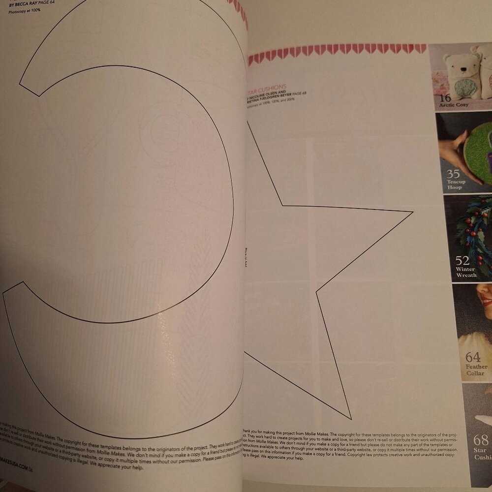 Issue 7 Mollie Makes December 2014 UK Magazine US Edition Winter Maryanne Moodie - Picture 5 of 12